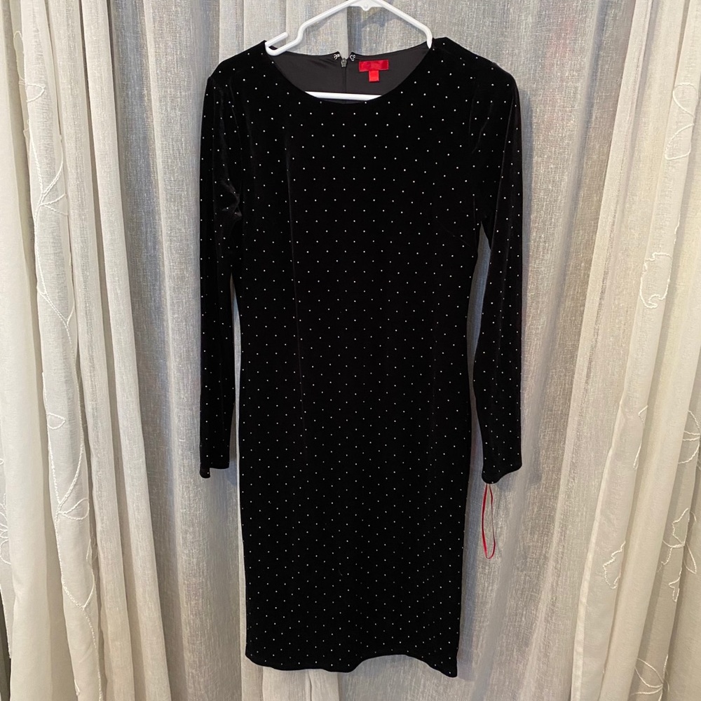 Jennifer Lopez Black dress w. metal details, small
